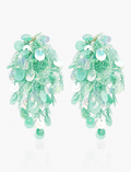 Green Water  Mix Earrings Lily Flower String L