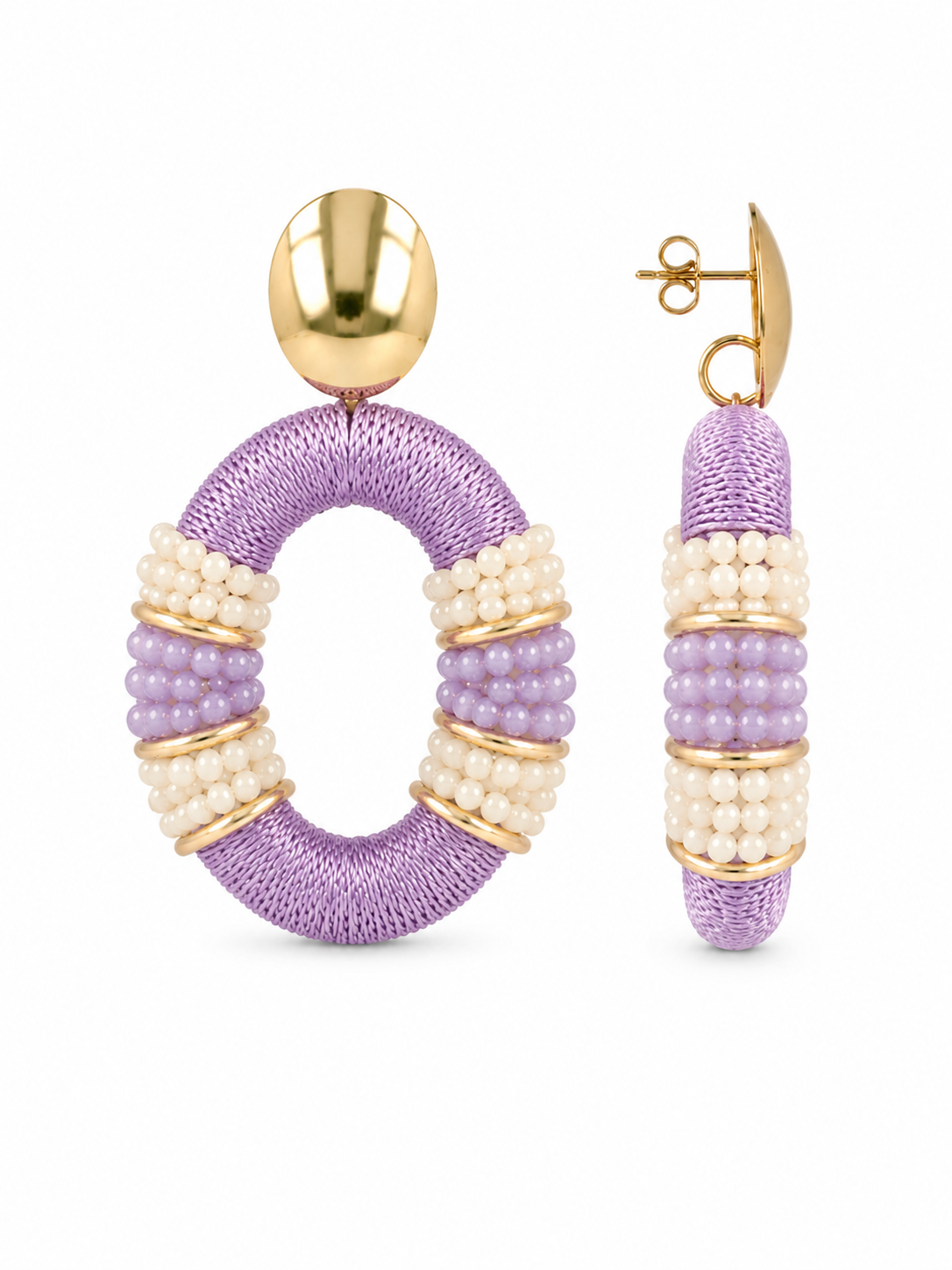 Lilic Earrings Yara Combi Oval L Premium