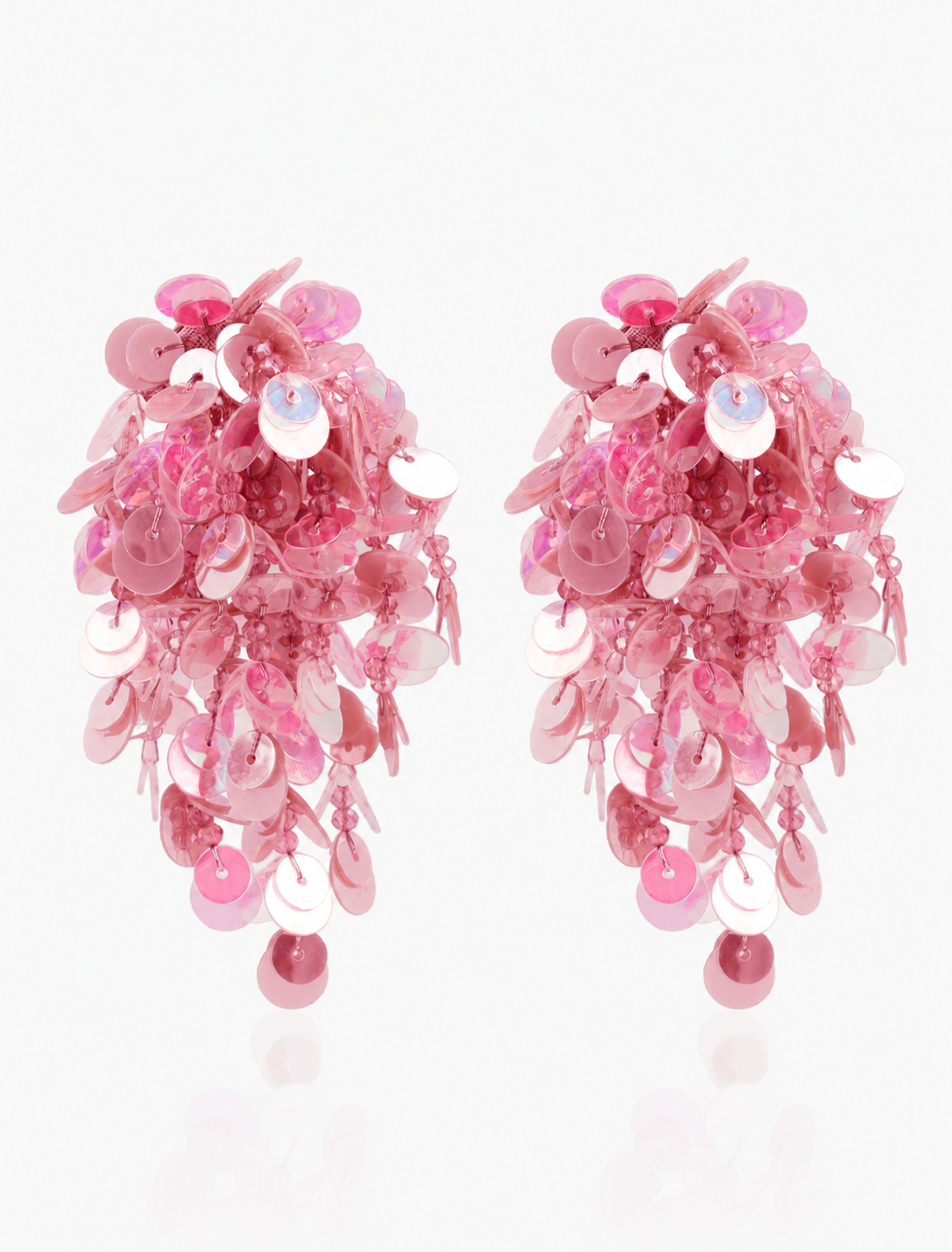 Pink Mix Earrings Lily Flower String L