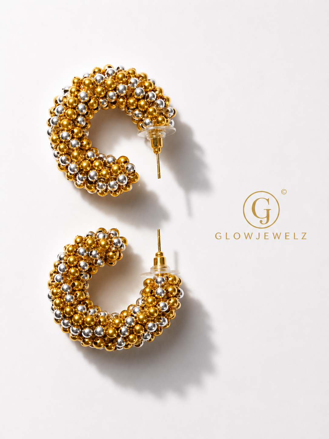 Round Shape Glassberry Earing