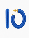 Dark Blue  earrings Amara creole oval L